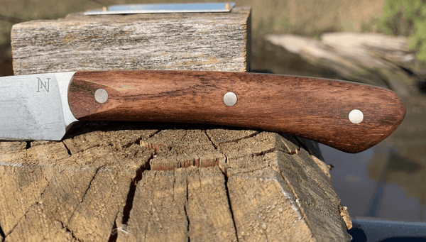 Large Paring Knife - Battleship Teak