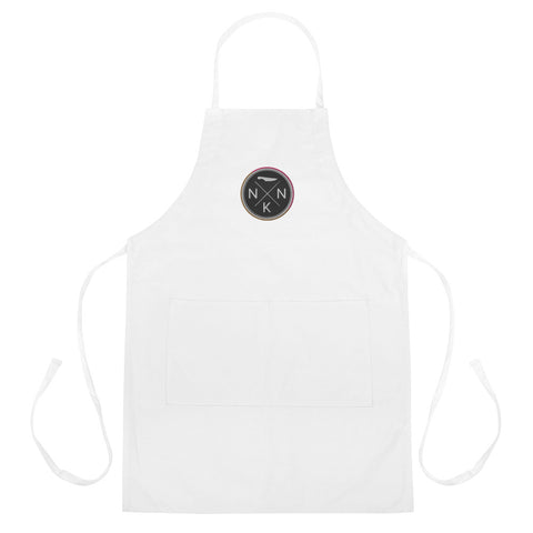 NNK White Embroidered Apron