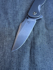 Nicholas Nichols 3.5" Guppy Folder Full Smooth Ti with Magnacut Blade