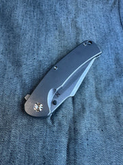 Nicholas Nichols 3.5" Guppy Folder Full Smooth Ti with Magnacut Blade