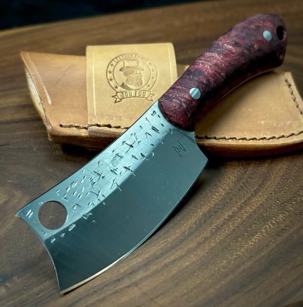 Mini Cleaver - Red Maple Burl