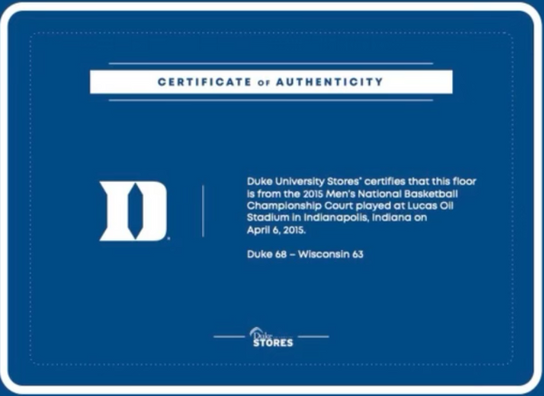 Petty - 2015 Duke Men's NCAA National Championship