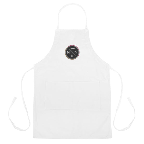 NNK White Embroidered Apron